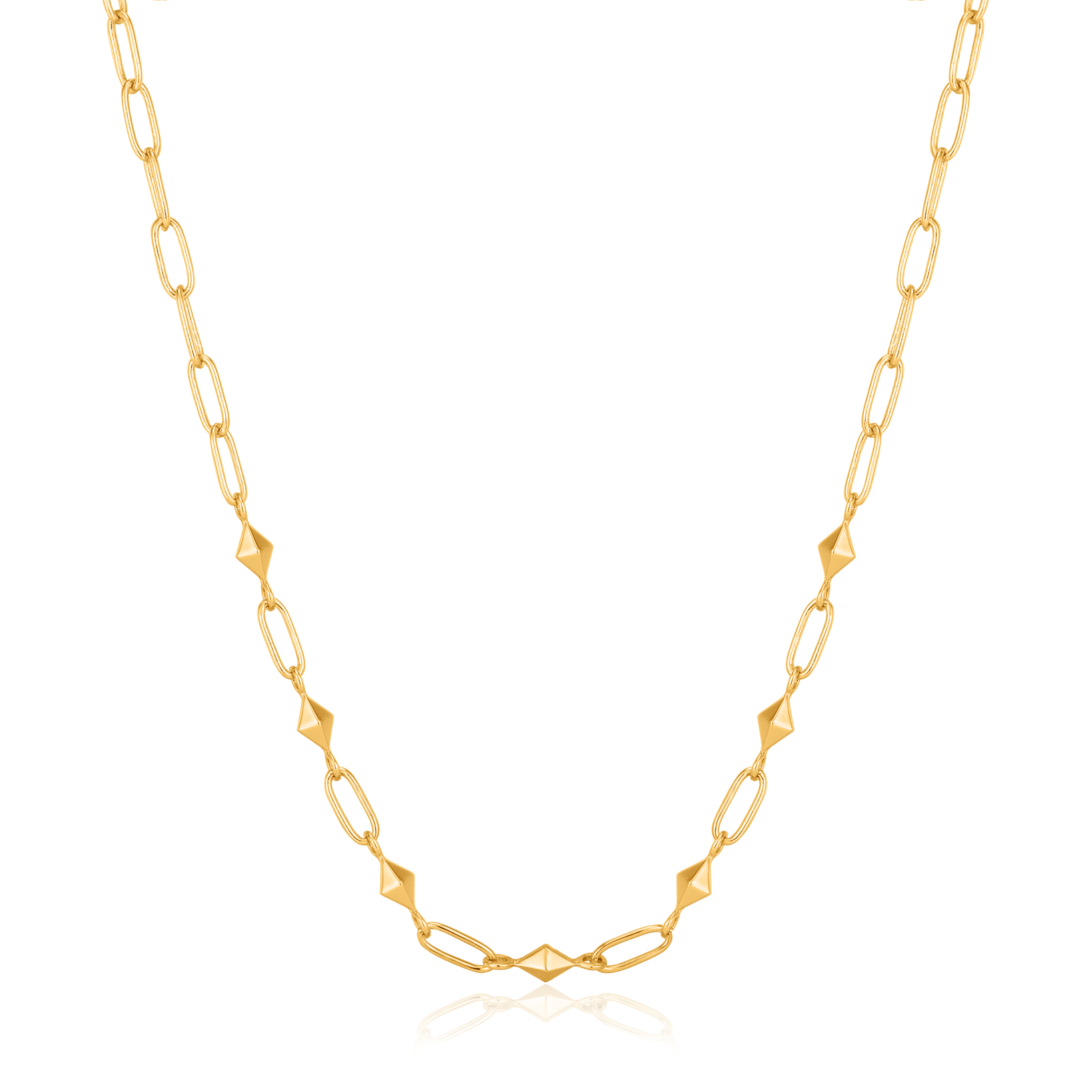 Women's golden silver necklace - N025-03G - Ania Haie