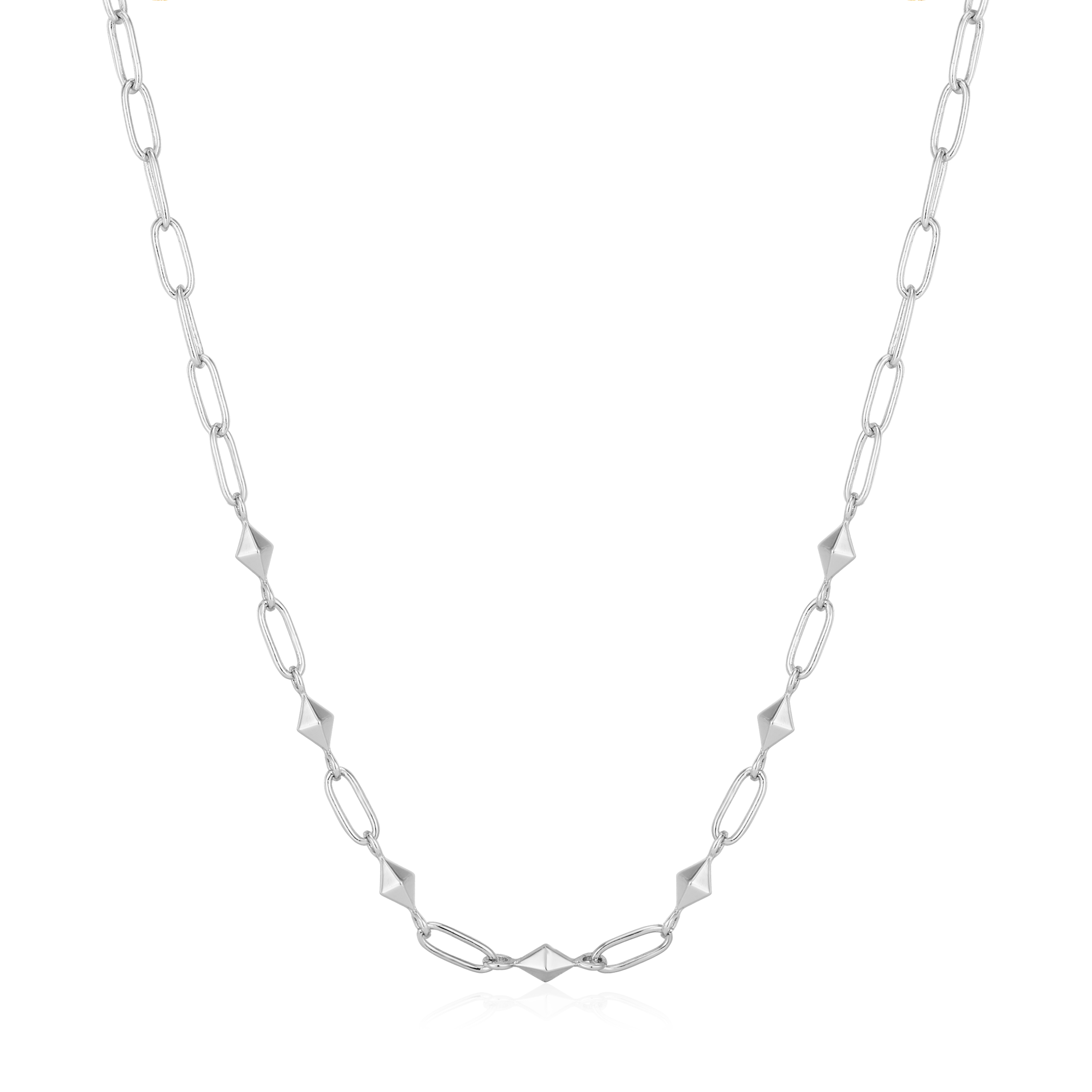 Women's rhodium-plated silver necklace - N025-03H - Ania Haie