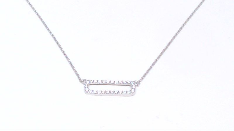 White gold necklace, zirconias - PAU-139-B - Exclusivity