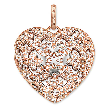 Pendentif coeur argent rose zircons - PE644-416-14 - Thomas Sabo