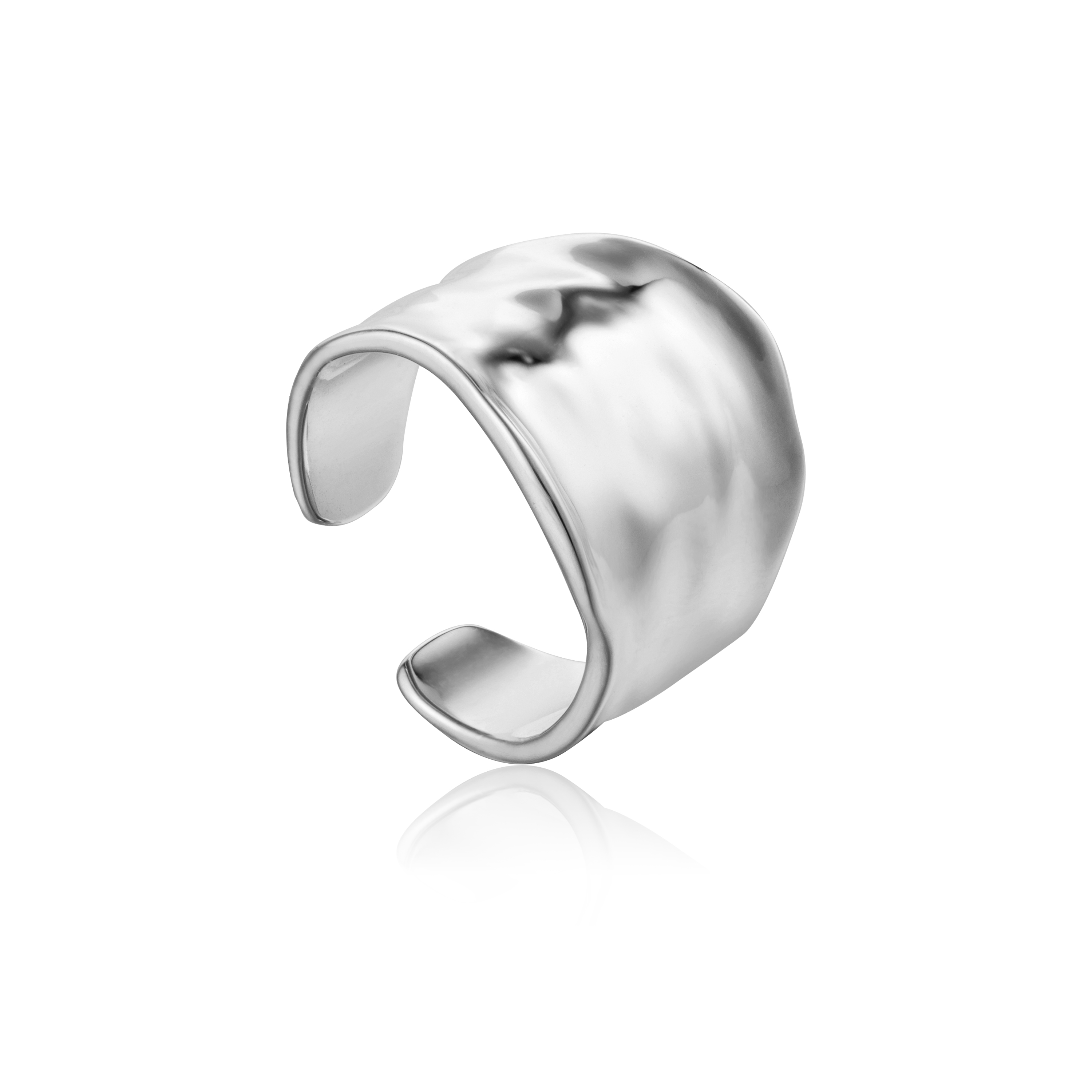 Bague ajustable argent rhodié - R017-03H - Ania Haie