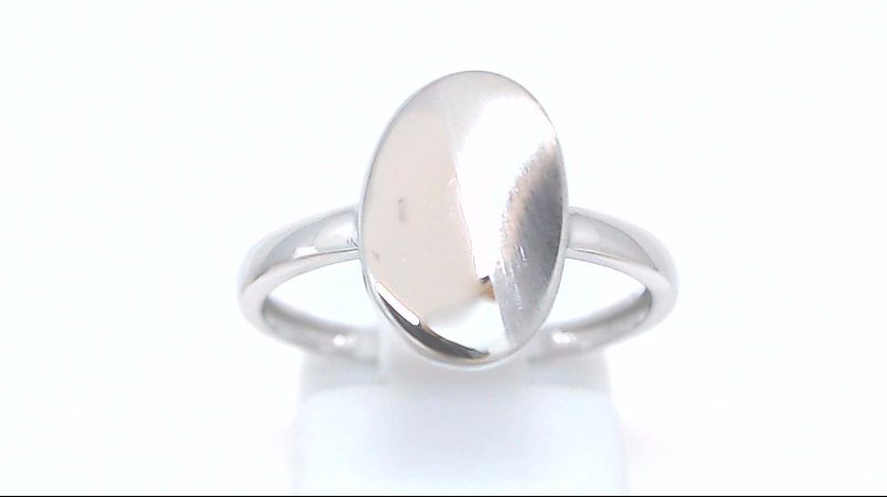 Bague ovale, or blanc 10 carats - RMDD01-1536-B - Exclusivités