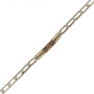 Bracelet en argent et or jaune 18 kt - SC632G - L'aventurine