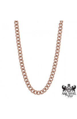 Collier pour femme en acier rosé