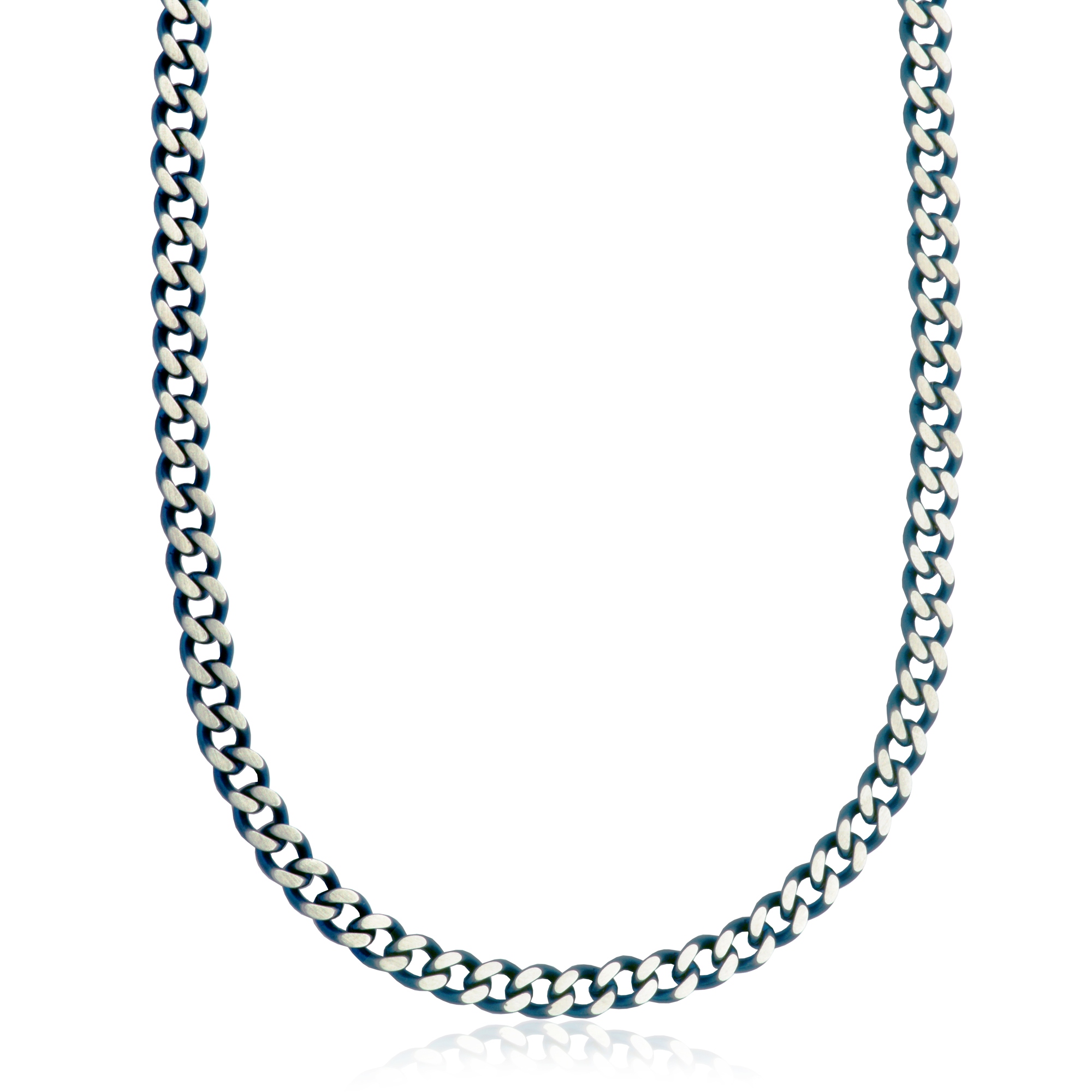 20 in 2-tone (blue) steel curb mesh chain - T0XA360520 - Steelx