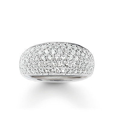 Silver ring with zirconium - TR19680511458 - Thomas Sabo