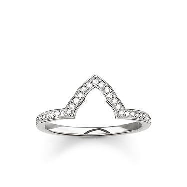 Silver ring with zirconium - TR20700511454 - Thomas Sabo