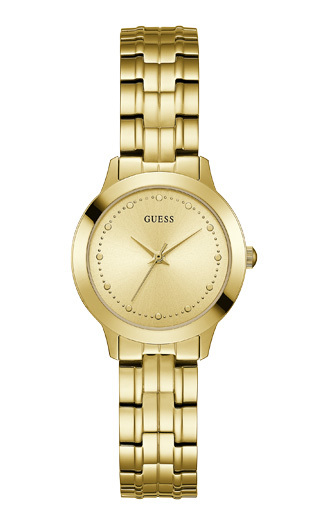 Gold stainless steel watch, gold dial - U0989L2 - Guess