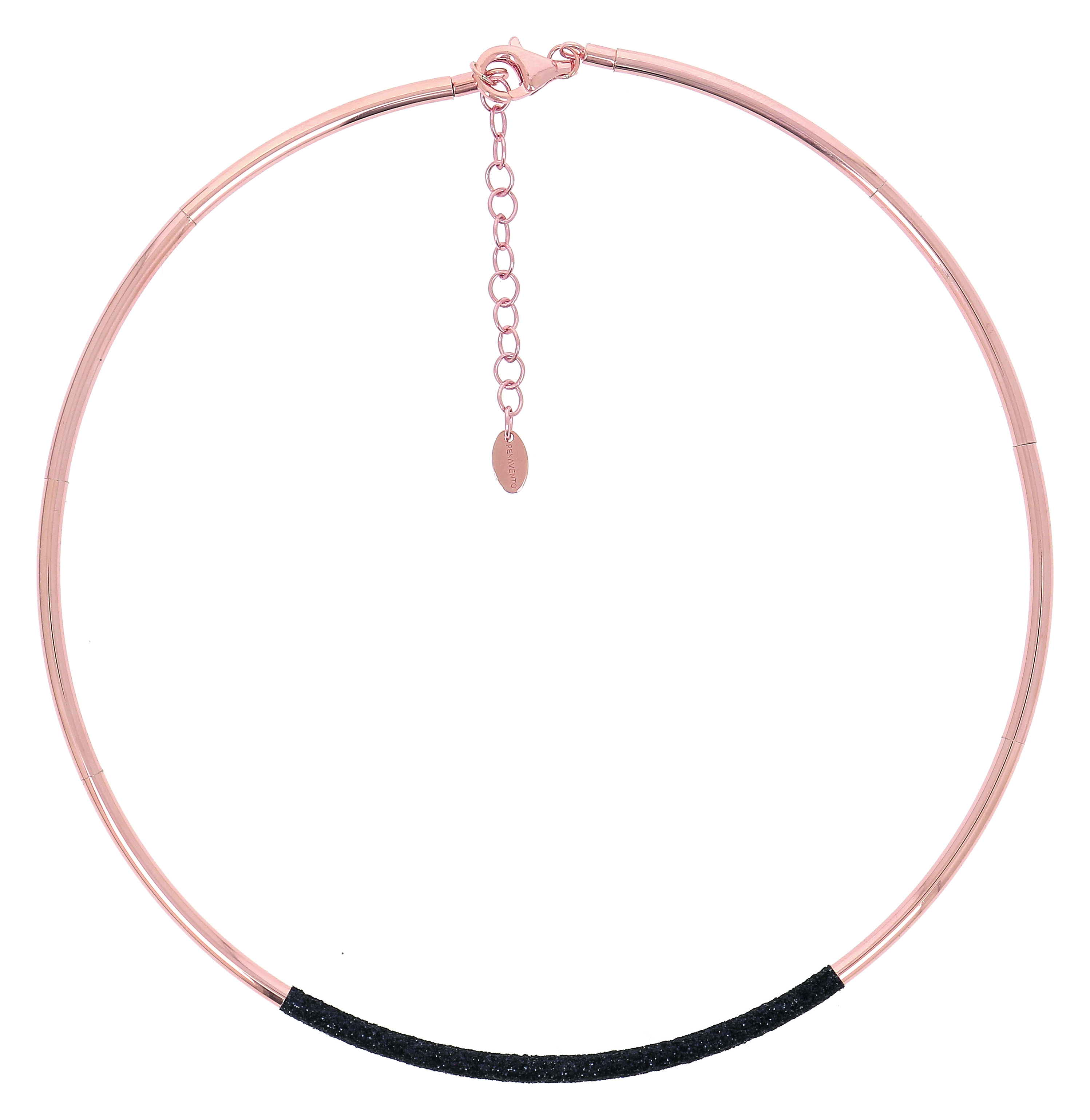 Collier rigide argent rhodié rose - WPLVG140 - Pesavento