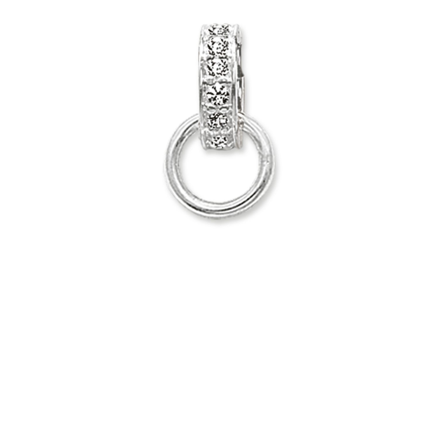 Anneau pour accrocher charms argent cz