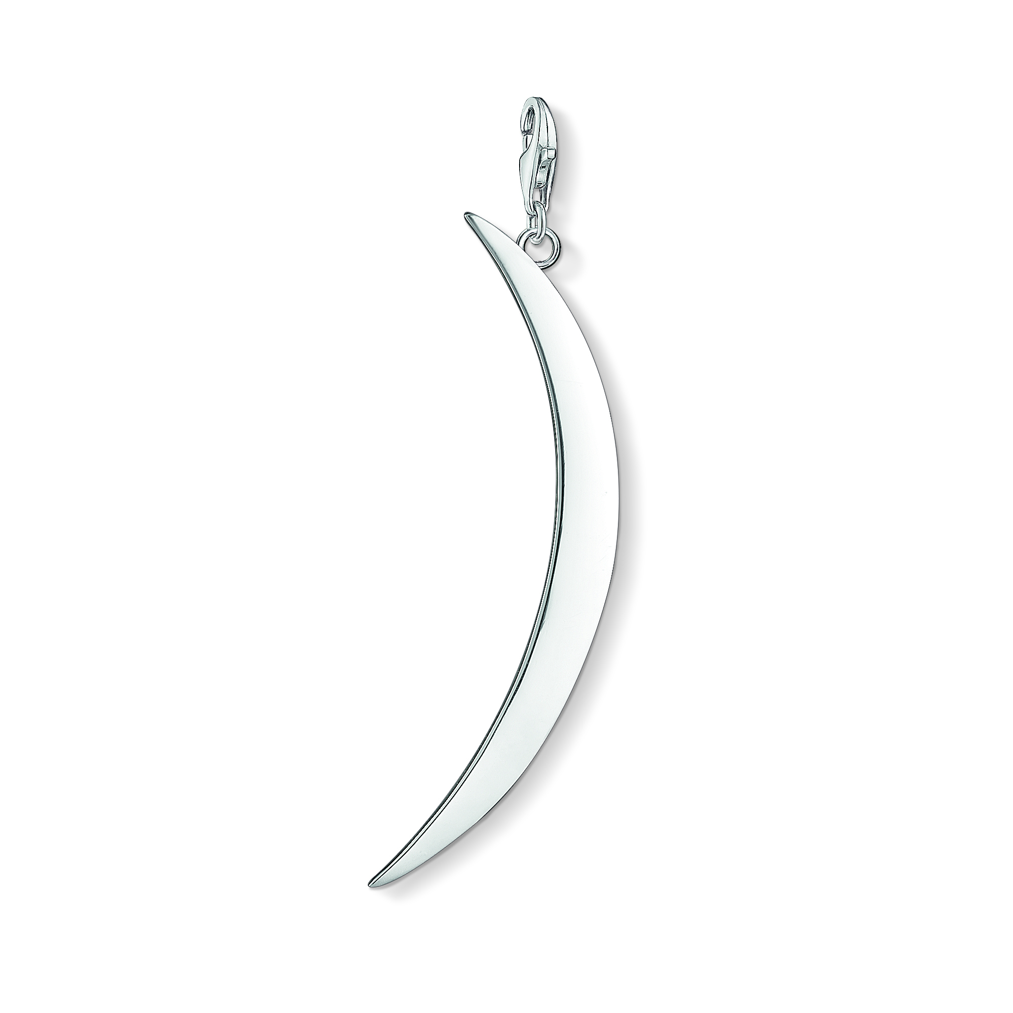 Charm croissant de lune, argent