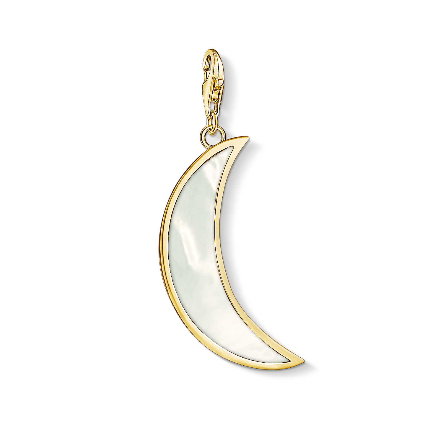 18k yellow gold plated moon charm, m-o-p - Y0005-429-14 - Thomas Sabo