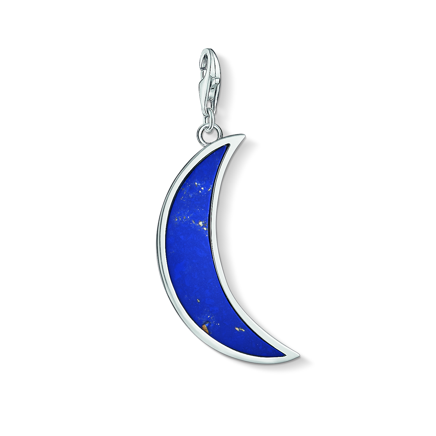 Lapis-lazuli imitation moon charm