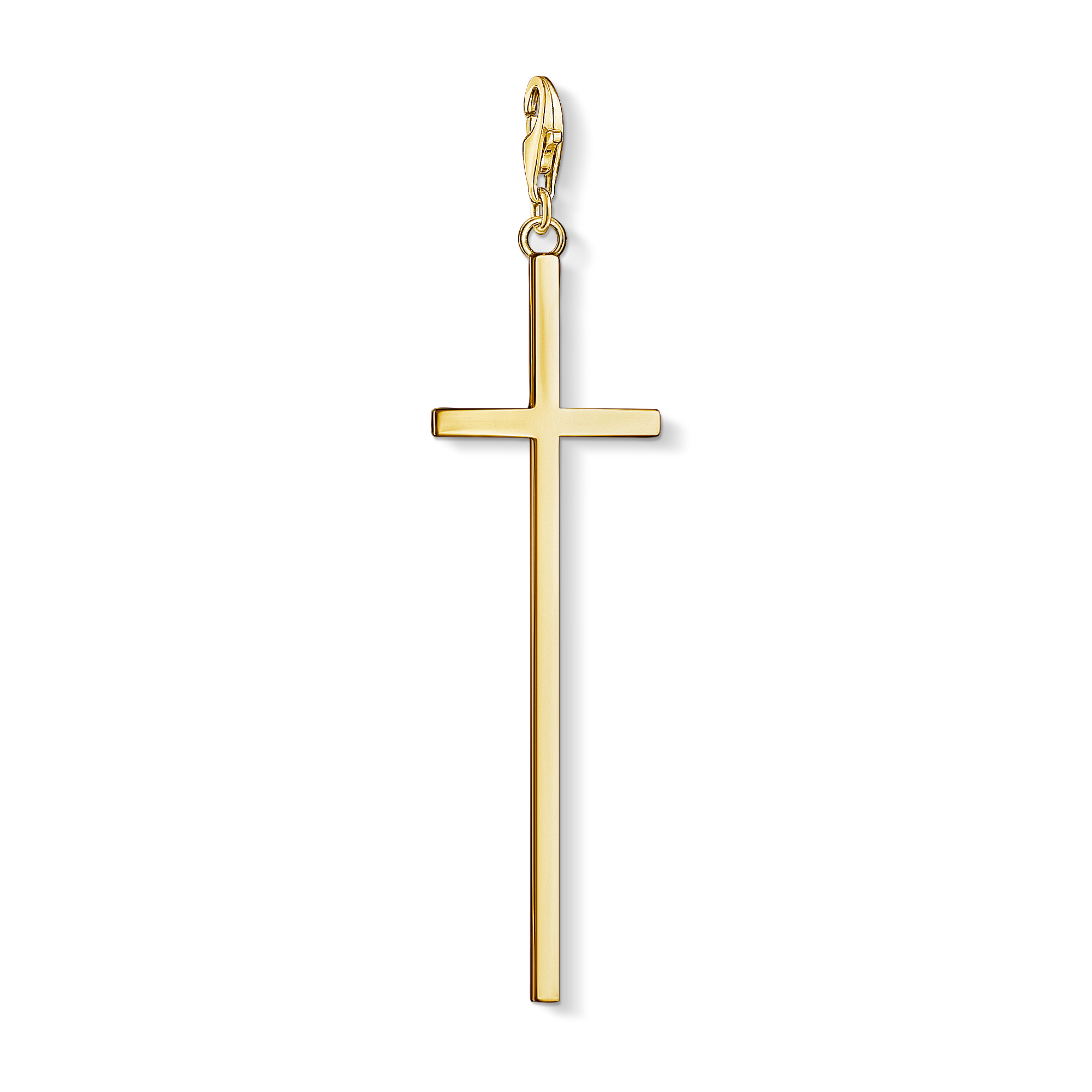 18kt yellow gold plated cross charm - Y0028-413-39 - Thomas Sabo